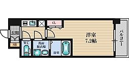Sレジデンス新大阪ウエスト 1Kの間取図画像