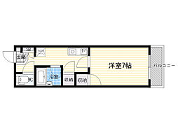 グランドイズミ 1Kの間取図画像