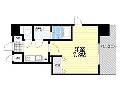 ZOON江坂公園 1Kの間取図画像