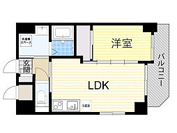 ノルデンハイム江坂2 1LDKの間取図画像