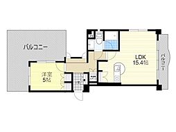 エデラ・カーサ 4階1LDKの間取り