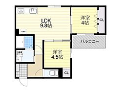 間取図画像 2LDK