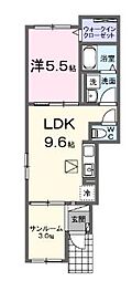 エターナリア 1LDKの間取図画像