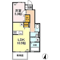 DulcetSeven 1LDKの間取図画像