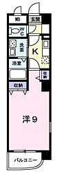 legato元町 1Kの間取図画像