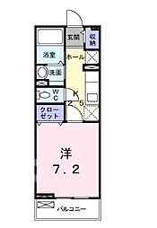 ホライズン16 1Kの間取図画像