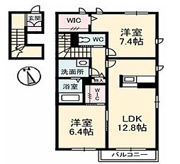 間取図画像 2LDK