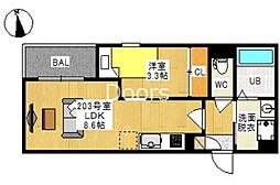 間取図画像 1LDK