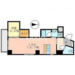 アーバンパレス医大前 1LDKの間取図画像