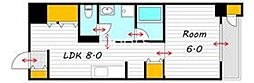 レジデンス厚生町 1LDKの間取図画像