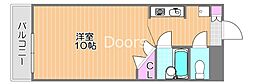 センチュリー東中央 1Kの間取図画像