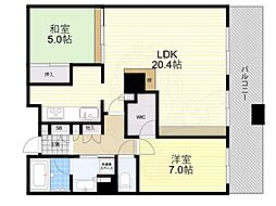 ザ・千里タワー 2LDKの間取図画像