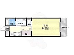 アヴェニール・ヴィエ 1Kの間取図画像