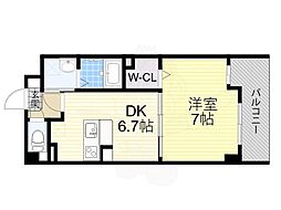 石塚ハイム 1DKの間取図画像