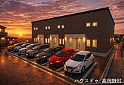土地＋アパートのセットプラン例です。前面土地でアパート経営にも向いております。