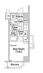 東京メトロ半蔵門線 半蔵門駅 徒歩4分の賃貸マンション 5階1Kの間取り