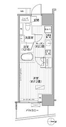 東京メトロ銀座線 神田駅 徒歩10分の賃貸マンション 6階1Kの間取り