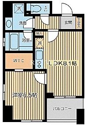 JR京浜東北・根岸線 浜松町駅 徒歩7分の賃貸マンション 6階1LDKの間取り