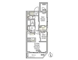 間取図画像 2LDK