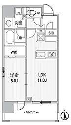 台東区元浅草1丁目マンション 1LDKの間取図画像