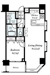 間取図画像 1LDK
