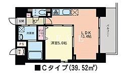 コーチェ芝公園 1LDKの間取図画像