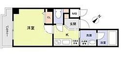 フェリシア文京 1Kの間取図画像