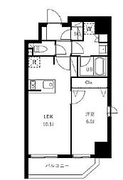 台東区三筋1丁目マンション 1LDKの間取図画像