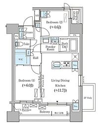 JR総武線 御茶ノ水駅 徒歩5分の賃貸マンション 10階1LDKの間取り