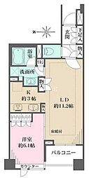 JR総武線 飯田橋駅 徒歩7分の賃貸マンション 6階1LDKの間取り