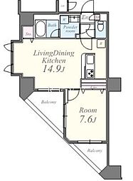 間取図画像 1LDK