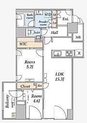THE MAYFAIR 2LDKの間取図画像