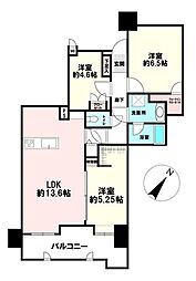 春日原パークホームズ 3LDKの間取図画像