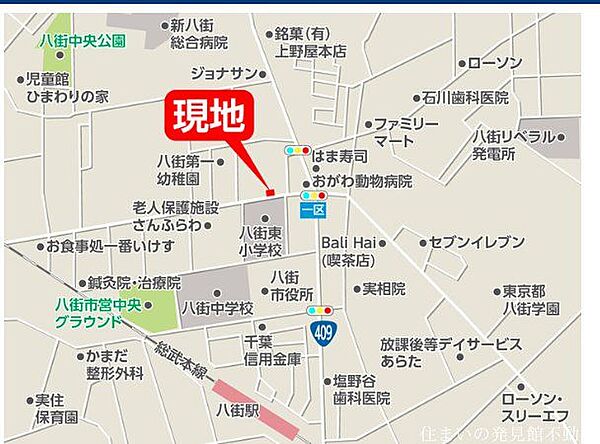 地図を拡大表示