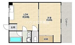 南榮マンション 1LDKの間取図画像