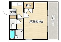 Osaka Metro谷町線 都島駅 徒歩7分の賃貸マンション 5階1Kの間取り