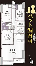 間取図画像 3LDK