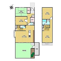 八事表山住宅3号棟 4LDKの間取図画像