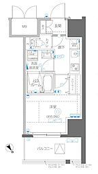 アルファレジデンシア南千住 8階1Kの間取り
