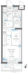 大田区大森中3丁目マンション 1DKの間取図画像