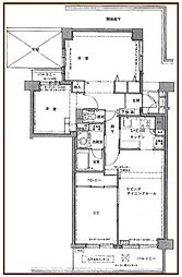 コスモ西葛西 3LDKの間取図画像