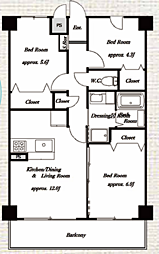 間取図画像 3LDK