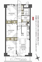 アーバンシティ中石田 3LDKの間取図画像