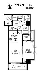 ベルデ 1LDKの間取図画像