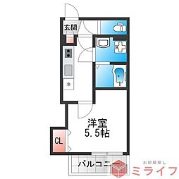 クレアール八戸ノ里 2階