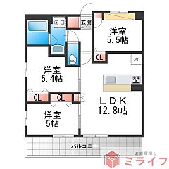 物件の間取り