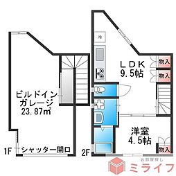 Socle de Tajima(ソクル・ド・タジマ) 1LDKの間取図画像