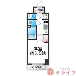 S-RESIDENCE堺湊駅前azure 1Kの間取図画像