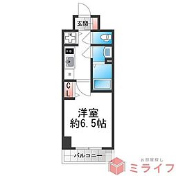 S-RESIDENCE堺湊駅前azure 1Kの間取図画像
