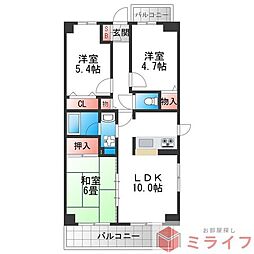ラヴィッサン南巽 3LDKの間取図画像